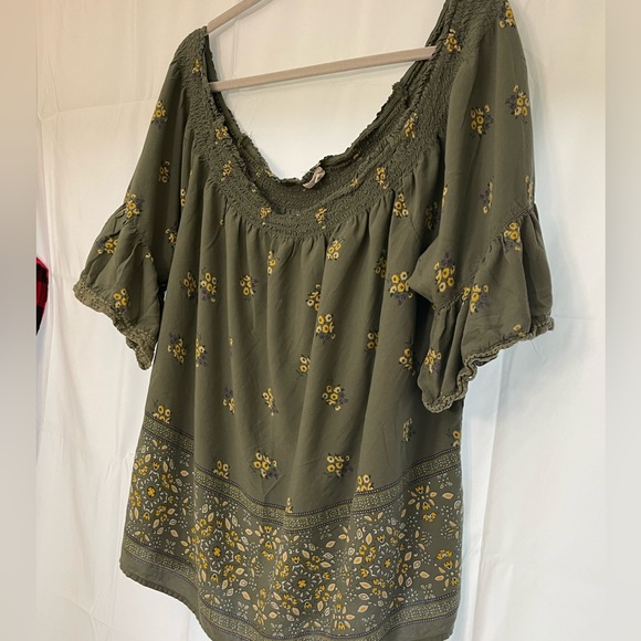 Maurices Border Print Convertible Top - Picture 3 of 10